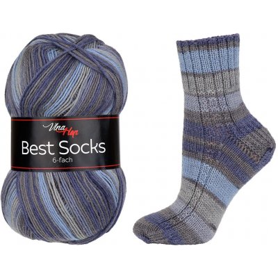 Best Socks - Vlna Hep - Ponožková příze 6ti nitka Barva: 7366