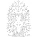 Radost v písku Šablona na pískování Indiánka – Zboží Mobilmania