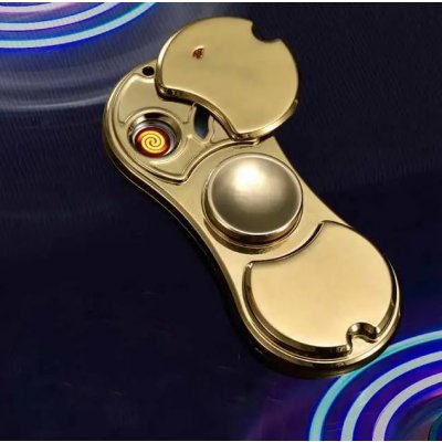 Lighter Fidget Spinner kovový zlatý – Zboží Dáma