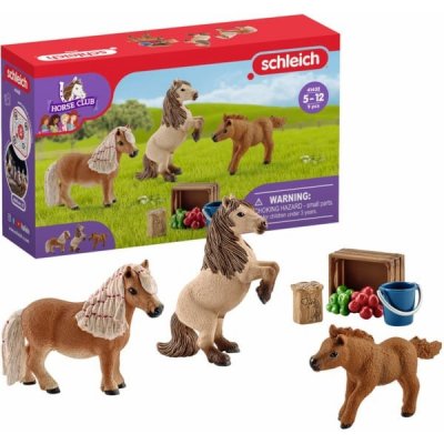 Schleich Set 2016 Shetlandští poníci 3 ks – Zboží Mobilmania