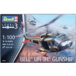 Revell model set helicopter 64983 Bell UH 1H Gunship 1:100 – Sleviste.cz