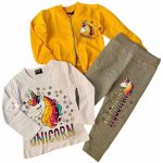 Volf dívčí tepláková souprava UNICORN JEDNOROŽEC s tričkem žlutá – Sleviste.cz