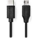 Nedis CCGL60750BK10 propojovací zástrčka USB C - zástrčka USB micro B, 1m – Sleviste.cz
