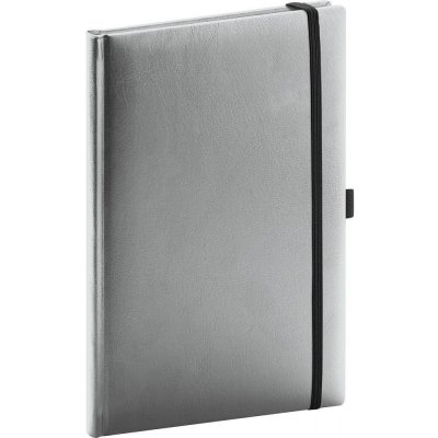 Notique Notes Balacron, stříbrný, linkovaný, 15 × 21 cm – Zboží Mobilmania
