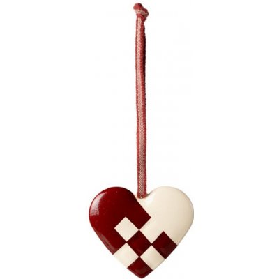 Vánoční plechová ozdoba Braided Heart Red Maileg – Hledejceny.cz