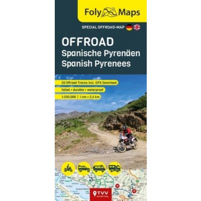 FolyMaps OFFROAD Spanische Pyrenäen 1:250 000 – Zboží Mobilmania