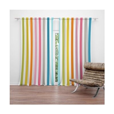 Sablio Závěs Barevné proužky: 2ks 140x250cm – Hledejceny.cz