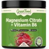 Vitamín a minerál GreenFood Nutrition Magnesium citrate + vitamin B6 150 g malinový juice