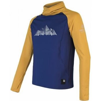 SENSOR COOLMAX THERMO MOUNTAINS mikina deep blue/mustard