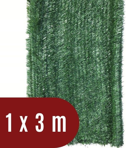 Benco Umělý živý plot jehličnatý - výška 100 cm, balení 3 m - tmavě zelený