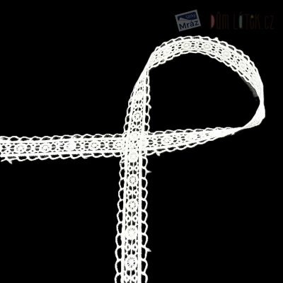 Krajka bílá, šíře 20 mm – Zboží Mobilmania