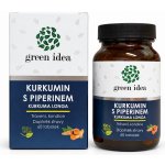 Green idea Kurkumin s piperinem bylinný extrakt 60 tablet – Hledejceny.cz
