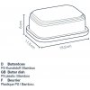 Dóza na potraviny Kela Dóza na máslo Namur PS plast béžová 15,5 x 11,5 x 6,0 cm