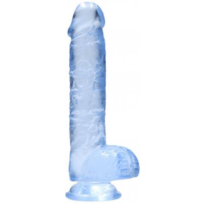 Clear Pleasure Realistické dildo modré 15 cm – Zboží Dáma