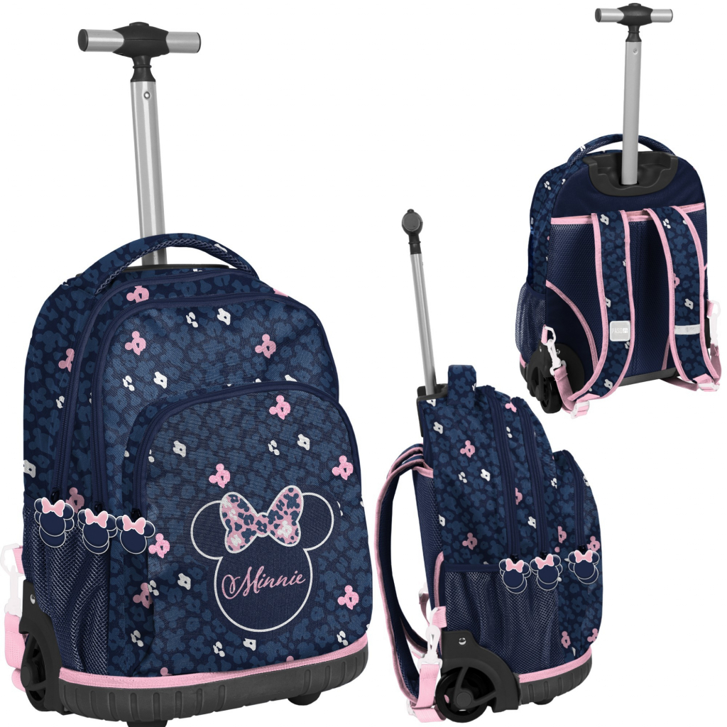 Paso batoh na kolečkách Minnie Mouse v tmavě modrá a růžová barvě