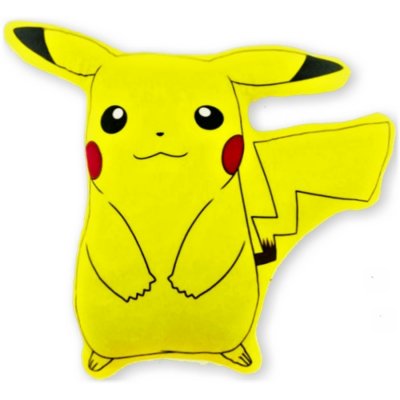 SkyBrands Tvarovaný polštář Pokémon Pikachu 28x30 – Zbozi.Blesk.cz