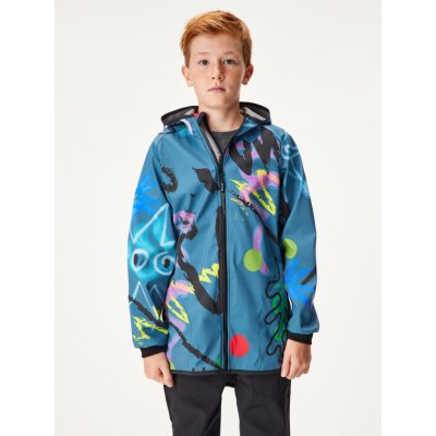 Unuo Dětská softshellová bunda s fleecem Basic Kobaltová Fantazie – Sleviste.cz