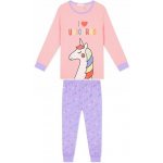 Kugo dívčí pyžamo MP1352 lososová – Zboží Dáma