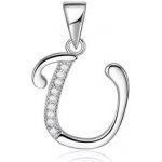 Nubis Stříbrný přívěšek iniciála písmeno NB 4495 M – Zboží Mobilmania