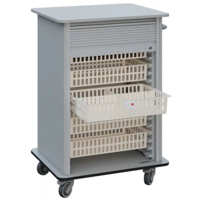 DEXTER 25 ABS vozík boxový, roletový, 1180x780x620 mm, šedá – Hledejceny.cz