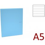 Karton P+P Kroužkový záznamník A5, plast PASTELINY, včetně náplně modrý 100 listů – Zbozi.Blesk.cz