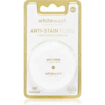Whitewash Nano dentální páska s bělicím účinkem Anti-Stain Floss a Whitening Complex 25 m – Zboží Dáma