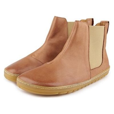 Vlnka dámské barefoot kožené kotníkové boty Ofélie hnědá – Hledejceny.cz