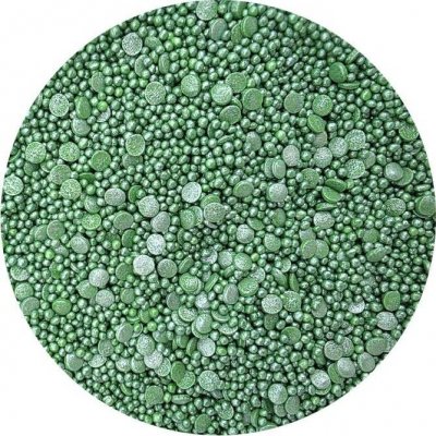 I Love Cakes Cukrová zdobení metalické Zelené konfety mix 80 g – Hledejceny.cz