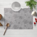 Biante Teflonové prostírání TF-083 Květované ornamenty na šedém 35x45cm – Hledejceny.cz