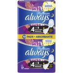 Always Platinum Secure Night hygienické vložky s křidélky 10 ks – Zboží Dáma