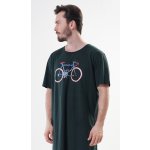 Old bike pánská noční košile kr.rukáv tm.zelená – Zboží Mobilmania