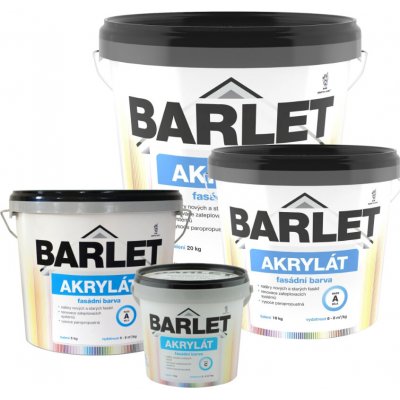 BARLET akrylát fasádní barva bílá báze A, 1 kg – Zboží Mobilmania