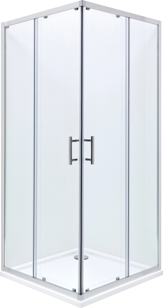 Roca Town-N Square 90x90 cm čtvercový chrom lesk/průhledné sklo AMP2609012M