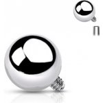 Šperky4U náhradní kulička k labretě titan závit TIT1067-1202 – Zboží Dáma