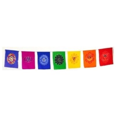 Vlaječky textil Chakra Symbols 26 x 36 cm 7 ks – Hledejceny.cz