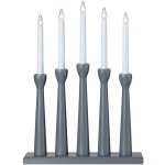 Markslöjd 704197 Vánoční svícen MASESKÄR 5xE10/3W/230V šedý | ML0758 – Hledejceny.cz