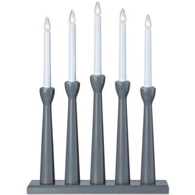 Markslöjd 704197 Vánoční svícen MASESKÄR 5xE10/3W/230V šedý | ML0758 – Hledejceny.cz