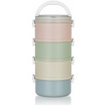 Banquet Plastový jídlonosič Avanza, 2,8 l, 4 díly, multicolor