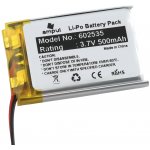 Li-Pol baterie 500mAh, 3.7V, 602535 – Zboží Živě