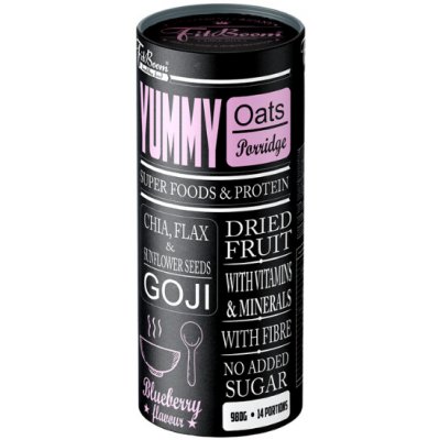 FitBoom Yummy Oat Mash Blueberry 980 g – Zboží Dáma