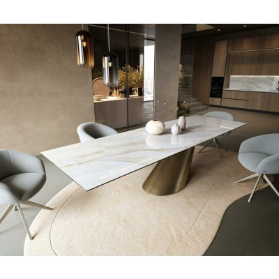 DELIFE Edge 300 x 100 cm keramika Onyx Pearl Cono metalická zlatá – Zbozi.Blesk.cz