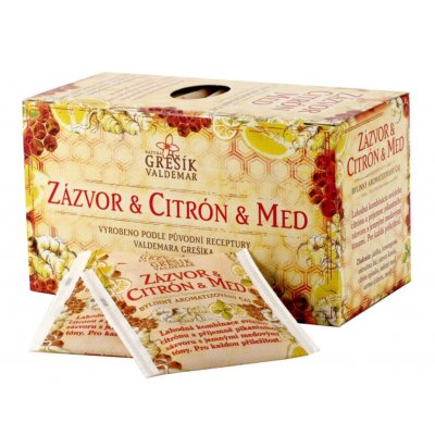 Grešík Zázvor & Citron & Med 20 x 2 g – Hledejceny.cz