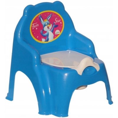 DOHÁNY 5065 světlemodrá židle s nočníkem – Zboží Dáma