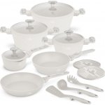 BERLINGERHAUS Sada nádobí s titanovým povrchem 15 ks Sahara Marble Collection BH-8401 – Zboží Dáma