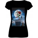 Tričko s potiskem Dámské triko Grinch dámské Černá – Zboží Dáma