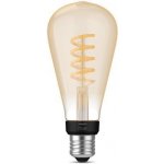 Philips Hue Bluetooth LED White Ambiance filamentová žárovka 8719514301504 E27 ST72 7W 550lm 2200-4500K černá, stmívatelná Studená bílá – Zboží Živě