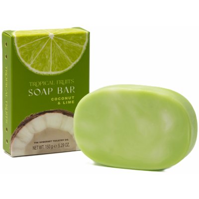 Somerset Toiletry Tropical Fruits – Kokos & Limetka tuhé mýdlo 150 g – Hledejceny.cz