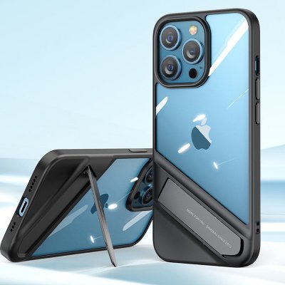 Pouzdro AppleMix UGREEN Fusion Apple iPhone 13 Pro Max - stojánek - plastové / gumové - černé – Zboží Mobilmania