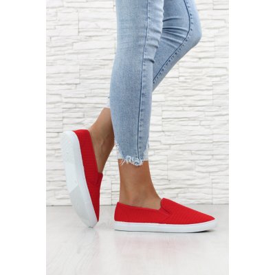 Prety slip on tenisky 18W9-5R červené – Zboží Dáma