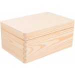 ČistéDřevo Dřevěný box s víkem 30X20X14 CM bez rukojeti – Hledejceny.cz